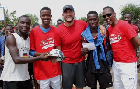 Prizes for the boys - Gihanga Sports Event by Fort Barachel Burundi